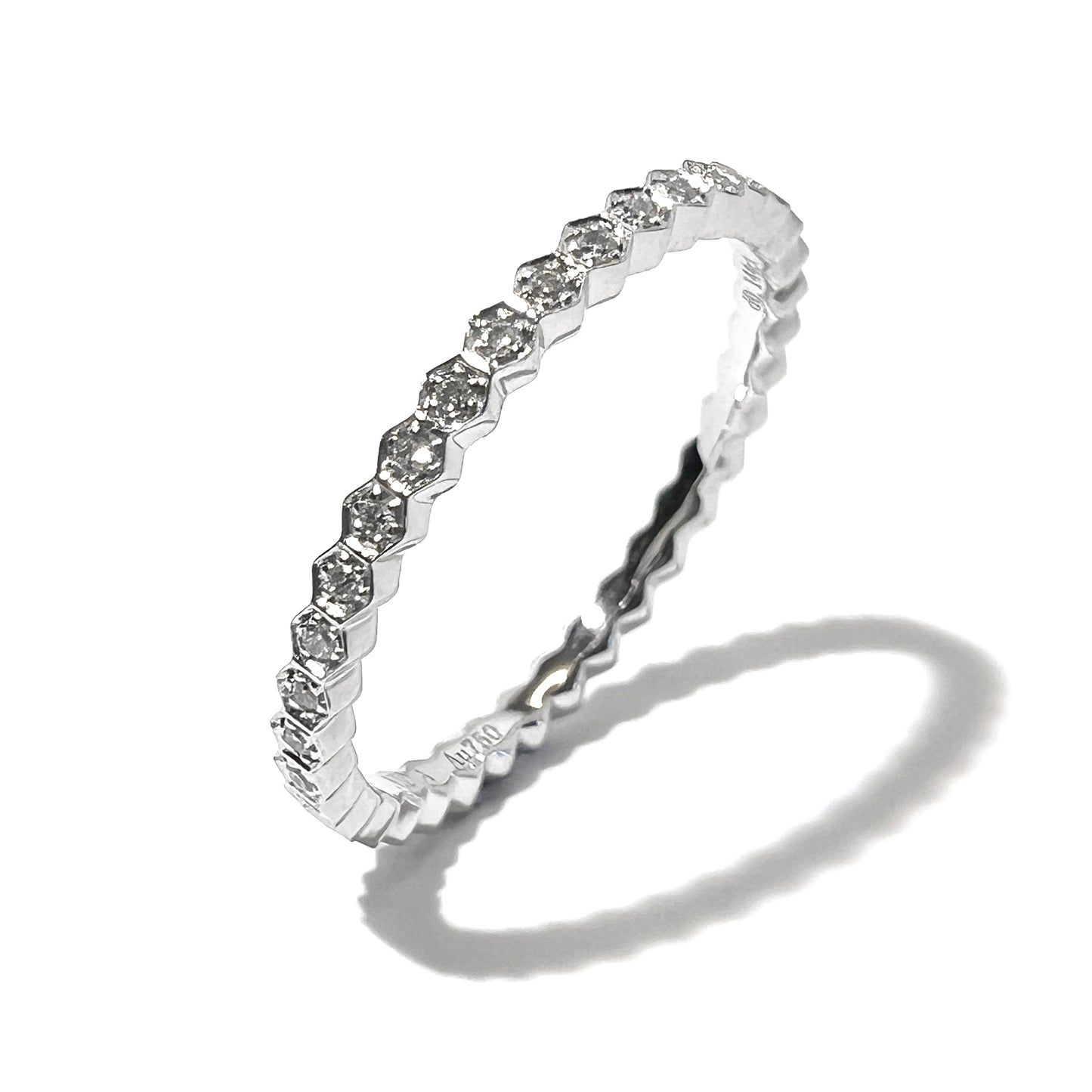 18K 全排鑽石戒指