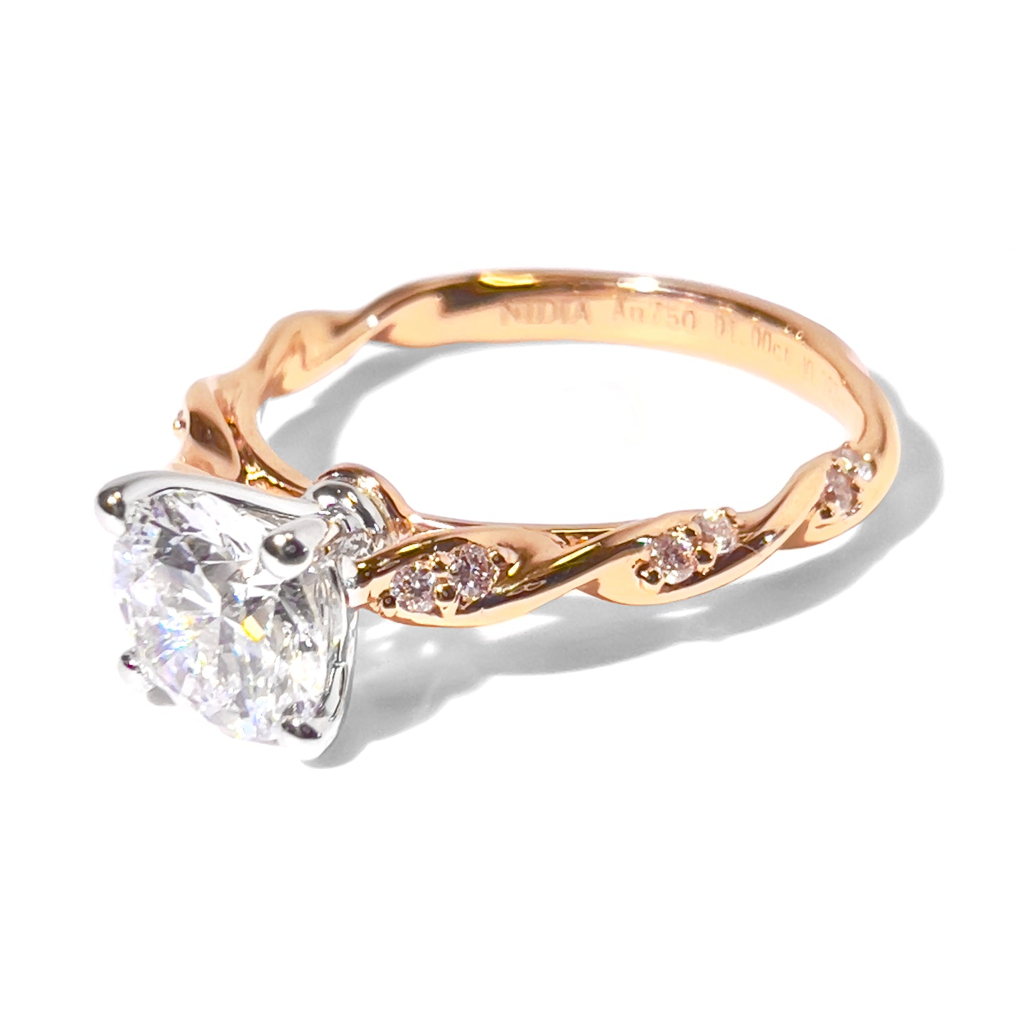 IGI 18K 配鑽鑽石戒指